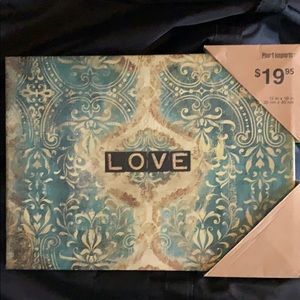 Pier 1 love on canvas